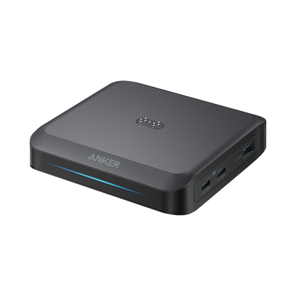 Incarcator Statie Anker pentru baterie externa Prime, 150W, 5A, 1 x Pogo Pin - 1 x USB-A - 2 x USB-C, Negru A1903G11