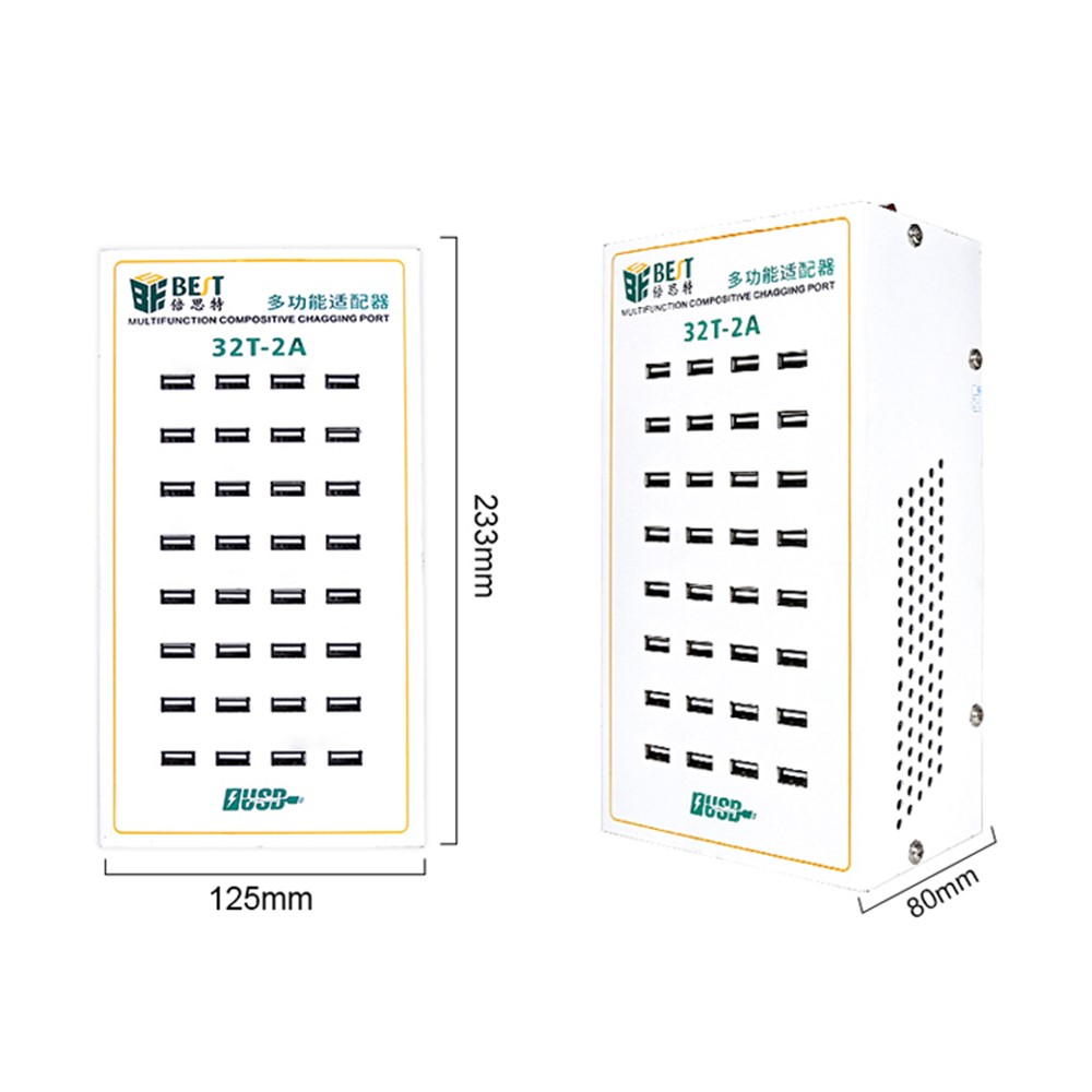 Incarcator Statie Best 32T-2A, 2A, 32 x USB-A, Alb