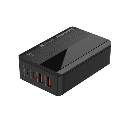 Incarcator Statie ColorWay Display, 65W, 3.25A, 2 x USB-A - 2 x USB-C, Negru