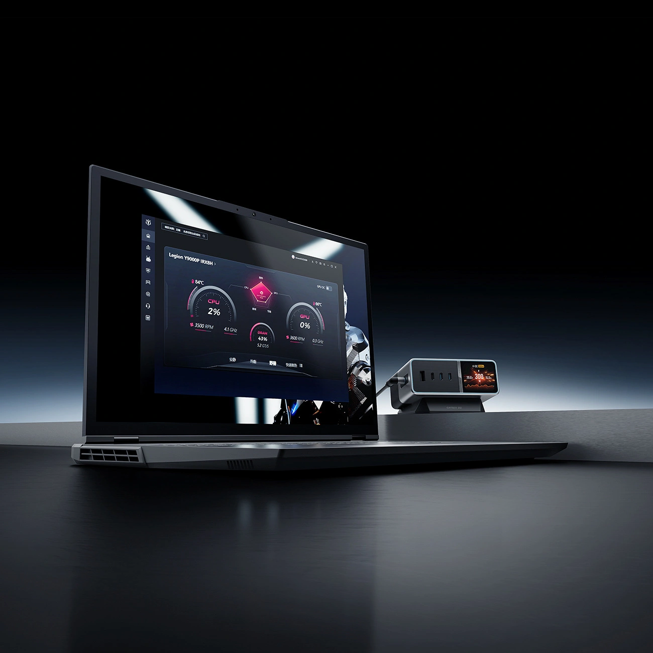 Incarcator Statie Cuktech TA3005U, 300W, 1 x DC - 1 x USB-A - 3 x USB-C, Gri