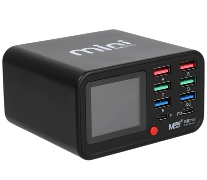 Incarcator Statie MaAnt Dianba Mini, 75W, 2 x USB-C - 6 x USB-A, Negru