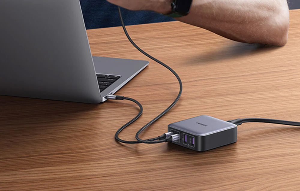 Incarcator Statie UGREEN CD327 Nexode, 65W, 3.25A, 2 x USB-A - 2 x USB-C, Negru