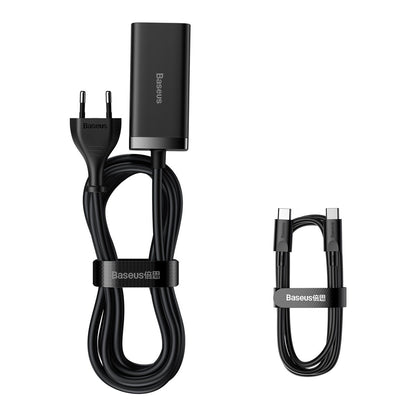 Incarcator Statie USB-C Baseus GaN3 Pro, 100W, 5A, 2 x USB-A - 2 x USB-C, Negru, Resigilat CCGP000101