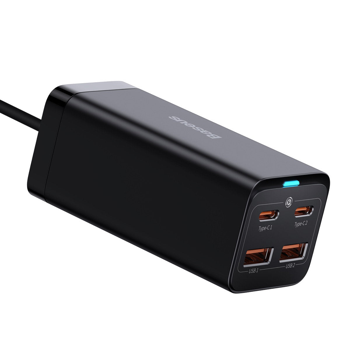 Incarcator Statie USB-C Baseus GaN3 Pro, 100W, 5A, 2 x USB-A - 2 x USB-C, Negru, Resigilat CCGP000101