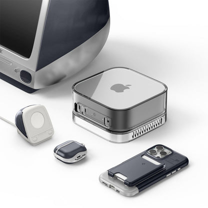 Suport Spigen C1 Classic pentru Incarcator Wireless Apple Watch Series, Gri AMP09340