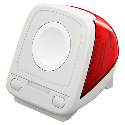 Suport Spigen C1 Classic pentru Incarcator Wireless Apple Watch Series, Rosu AMP09341