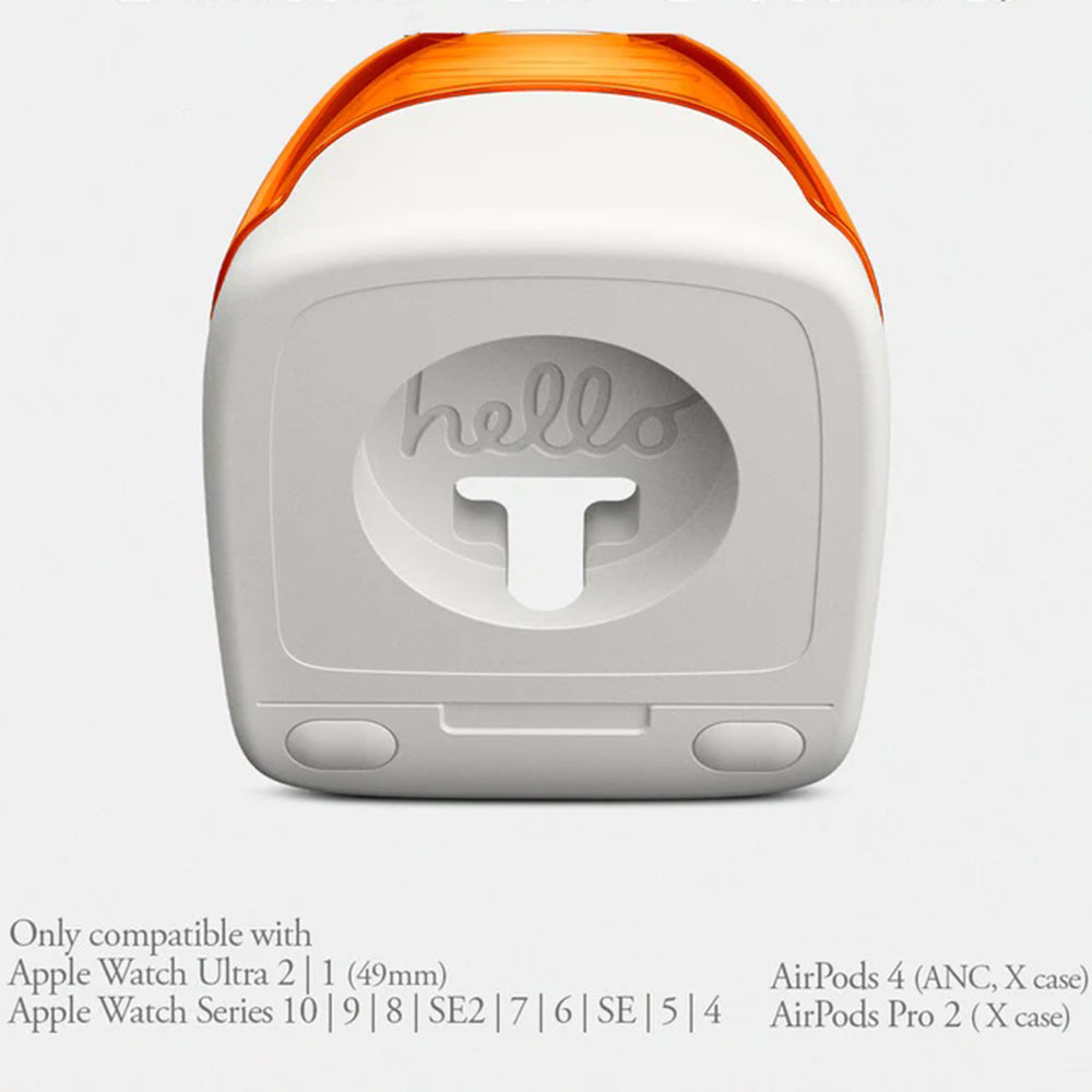 Suport Spigen C1 Classic pentru Incarcator Wireless Apple Watch Series, Rosu AMP09341
