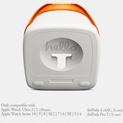 Suport Spigen C1 Classic pentru Incarcator Wireless Apple Watch Series, Rosu AMP09341