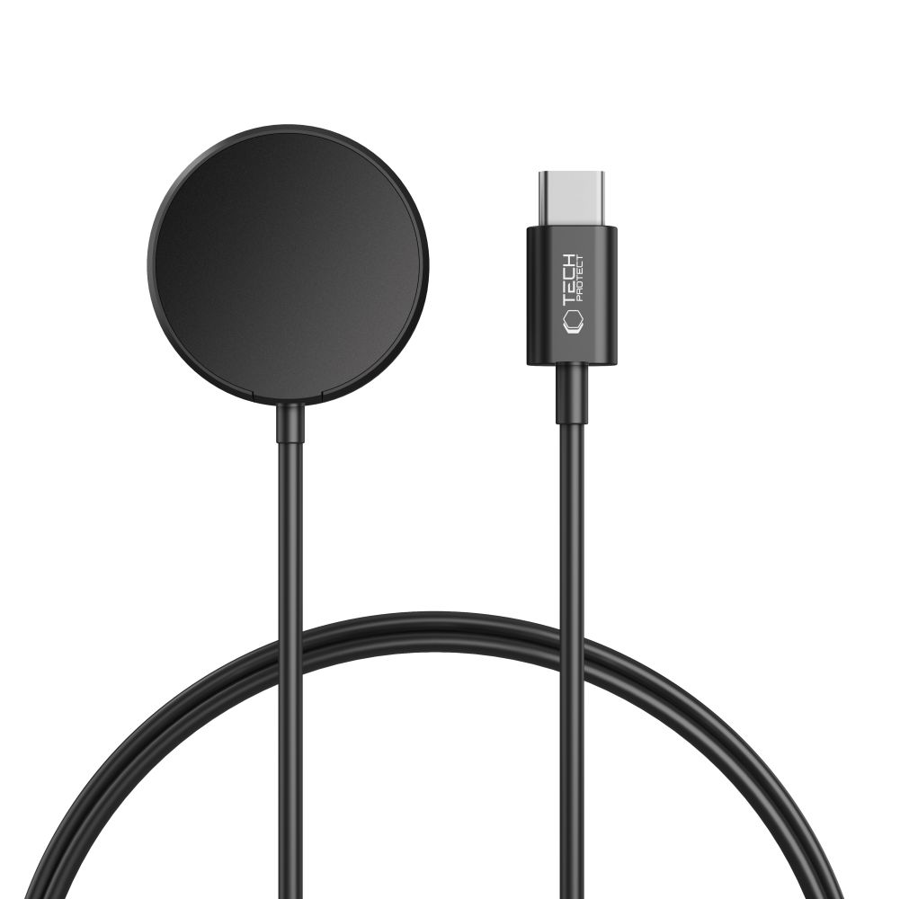 Incarcator Wireless Tech-Protect MC03 Ultraboost pentru Samsung Galaxy Watch Series, USB-C, Negru
