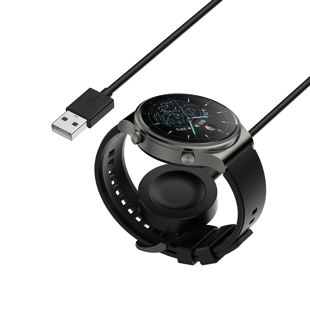 Incarcator Wireless Techsuit THC1 pentru Honor Watch / Huawei Watch Series, USB-A, Negru
