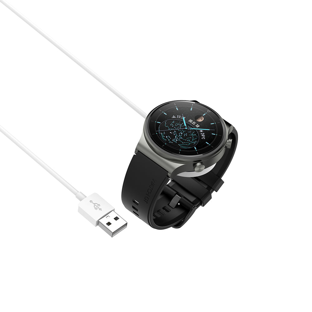 Incarcator Wireless Techsuit THC1 pentru Huawei Watch Series, USB-A, Alb