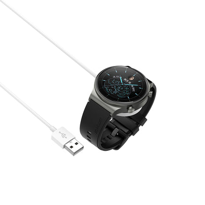 Incarcator Wireless Techsuit THC1 pentru Huawei Watch Series, USB-A, Alb