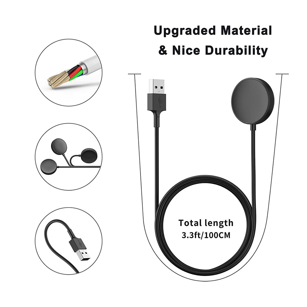 Incarcator Wireless Techsuit TSC11 pentru Samsung Galaxy Watch Series, USB-A, Neagra