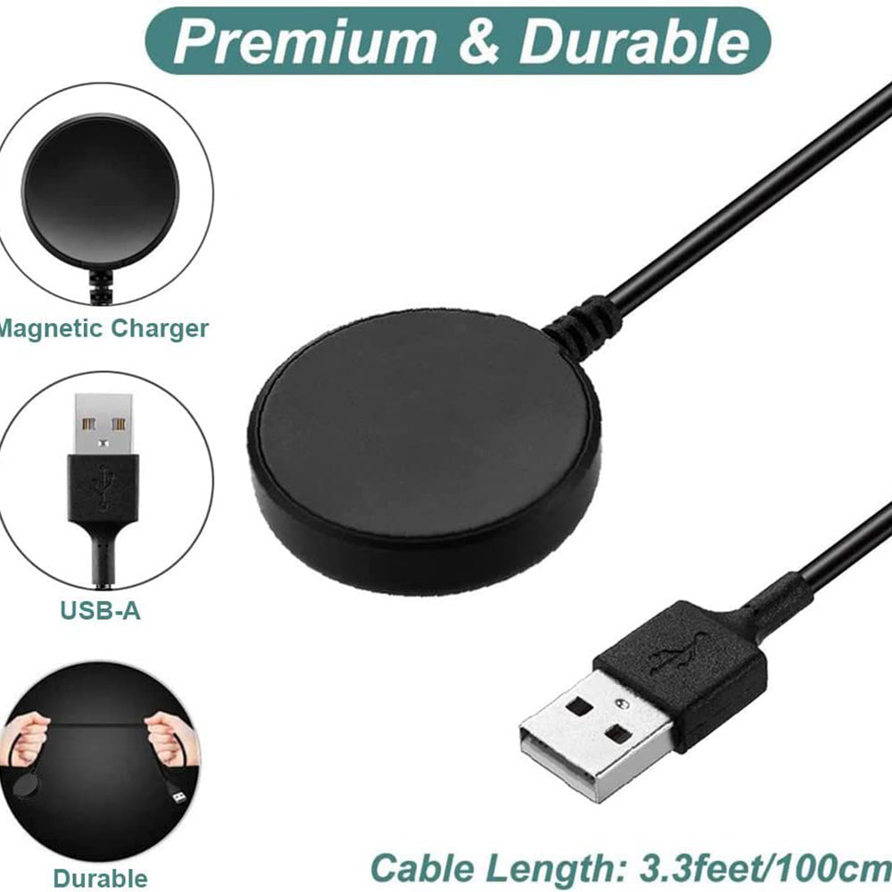 Incarcator Wireless Techsuit TSC12 pentru Samsung Galaxy Watch Series, USB-A, Negru