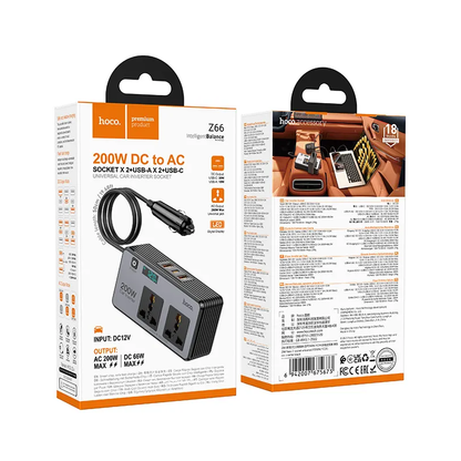 Invertor Electric Auto HOCO Z66, 200W