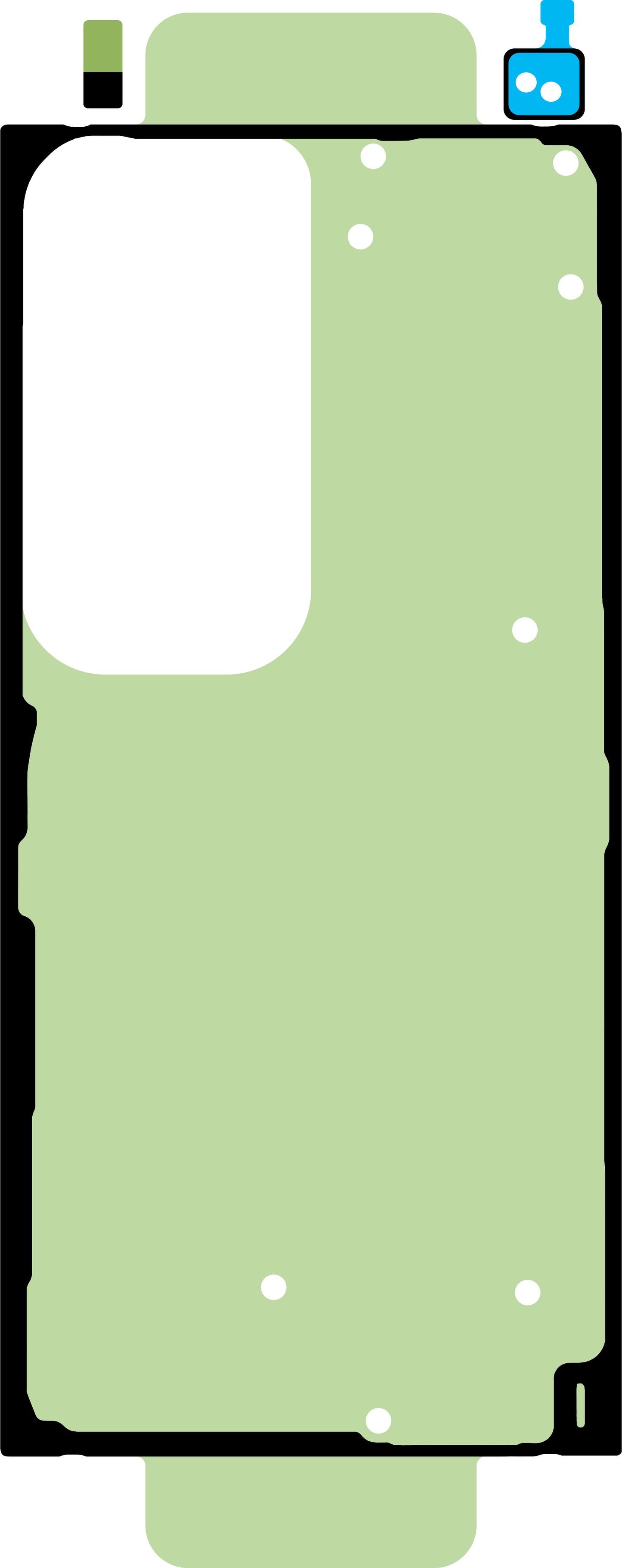 Kit Adeziv Capac Baterie Samsung Galaxy S23 Ultra S918, Service Pack GH82-30559A