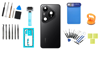 Kit Capac Baterie Huawei Pura 80 Pro Glazed Black Service Pack si Instrumente Service Dedicate