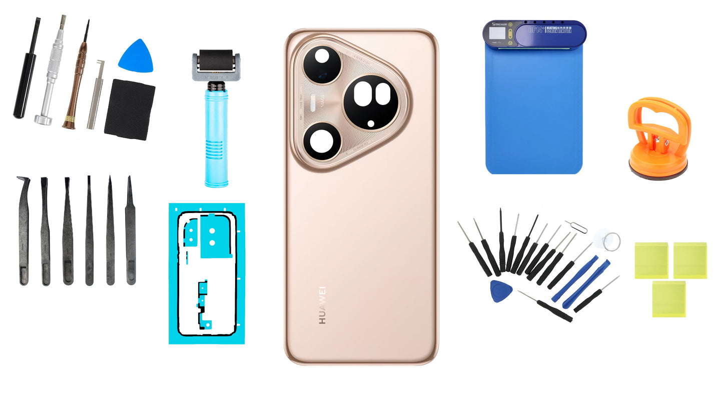 Kit Capac Baterie Huawei Pura 80 Ultra Prestige Gold Service Pack si Instrumente Service Dedicate