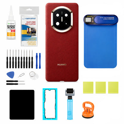 Kit Capac Baterie Huawei Mate X7 Visiniu (Nebula Red) Service Pack si Instrumente Service Dedicate