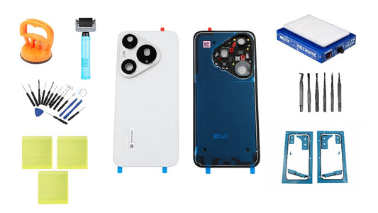 Kit Capac Baterie Huawei Pura 90s Pro Coconut White Service Pack si Instrumente Service Dedicate