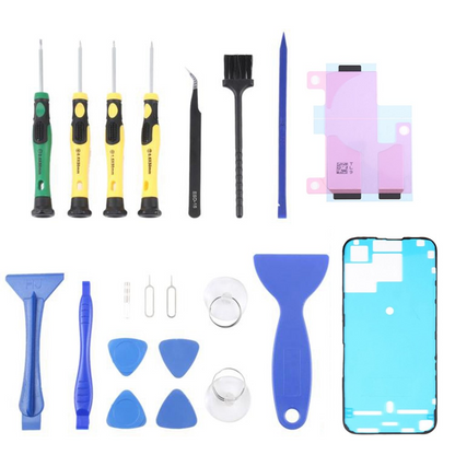Kit Reparatii Jiafa JF-8182 pentru inlocuire Acumulator Apple iPhone 15 Pro Max, 21in1