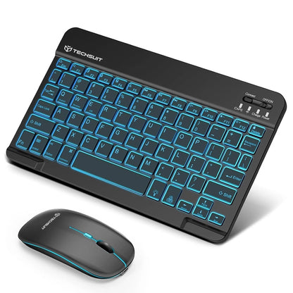 Kit Tastatura Mouse Wireless Techsuit AirCombo WKM1, BT / Wi-Fi, Negru