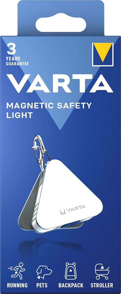 Lampa Led Breloc Varta Magnetic Safety Light, 25lm, Argintie