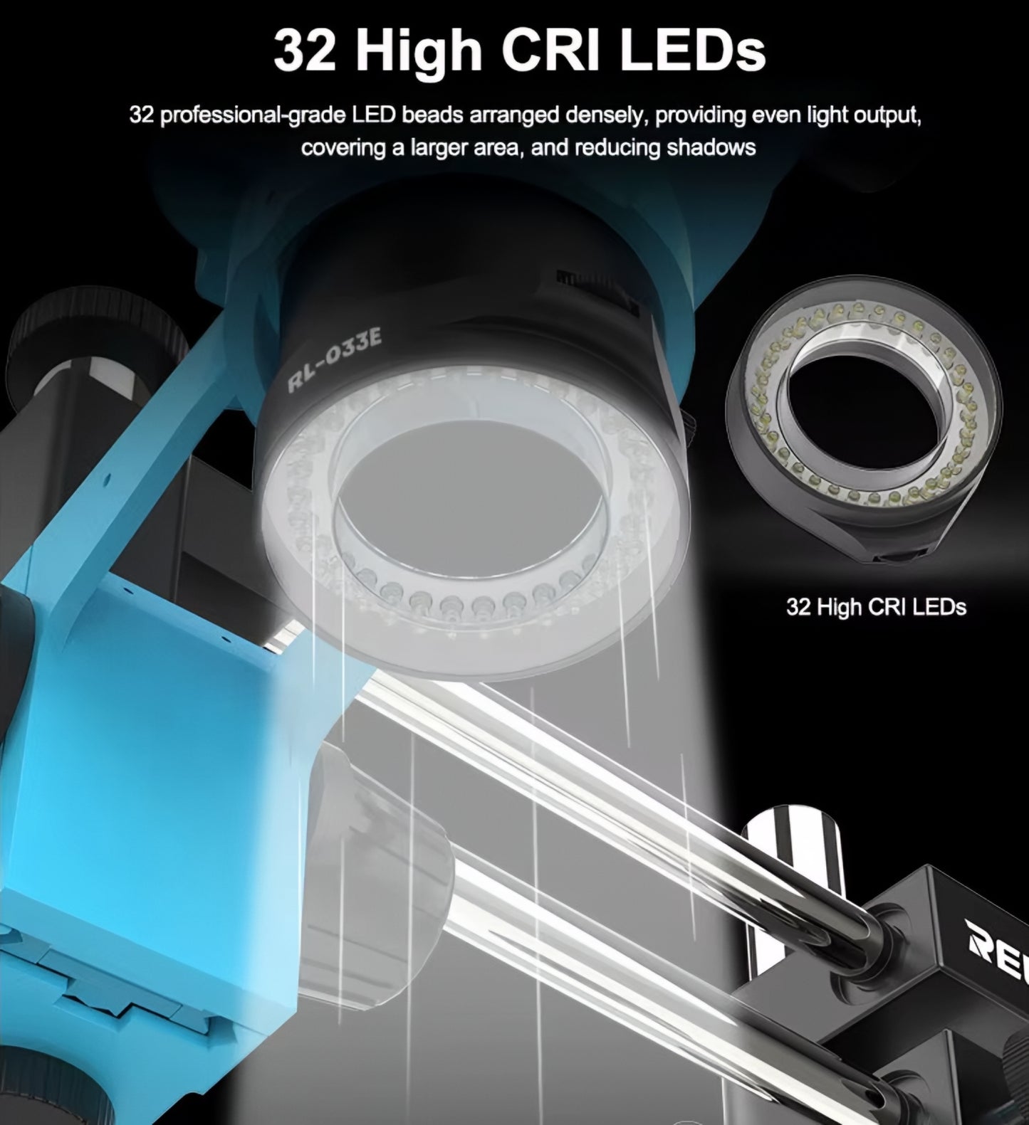 Lampa Relife RL-033E pentru Microscop, Neagra