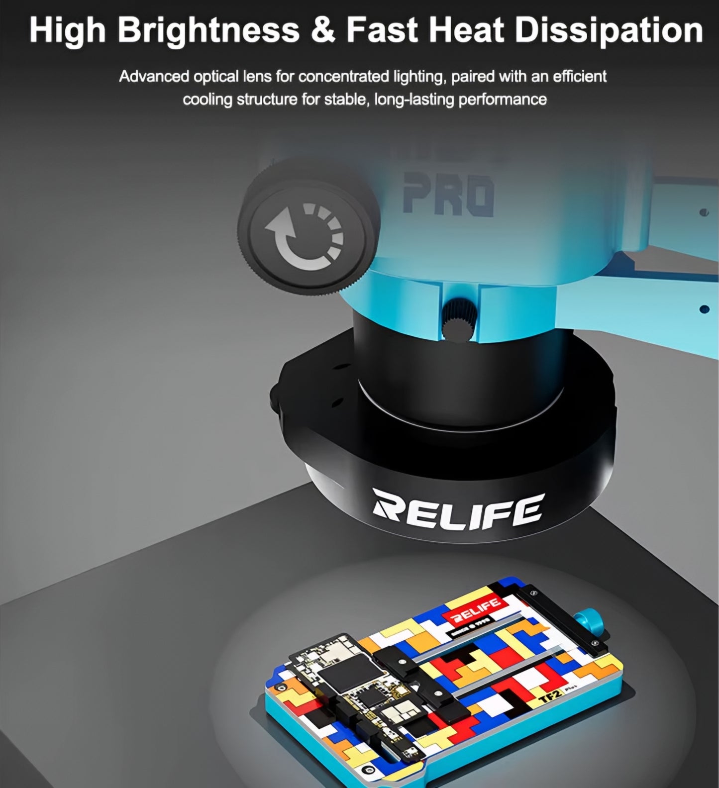 Lampa Relife RL-033E pentru Microscop, Neagra