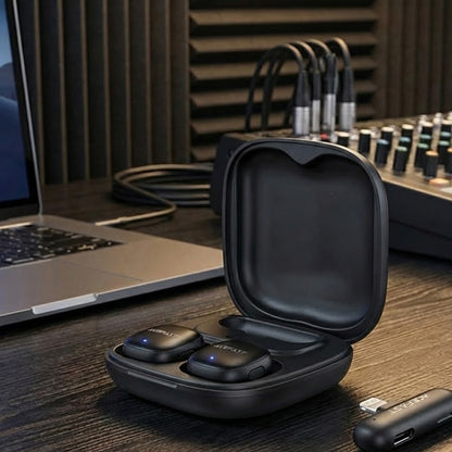 Lavaliera Acefast R1, Lightning, Set 2 bucati, Neagra