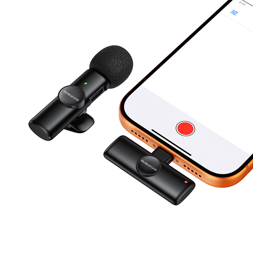 Lavaliera Borofone BFK16 Winner, USB-C, Neagra