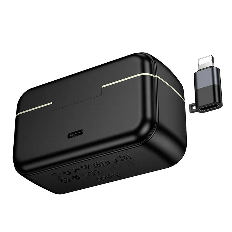 Lavaliera HOCO L22, USB-C / Lightning, Set 2 bucati, Neagra