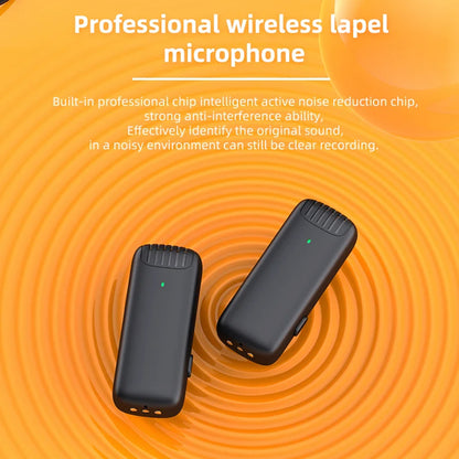 Lavaliera Techsuit LW4, USB-C, Set 2 bucati, Neagra