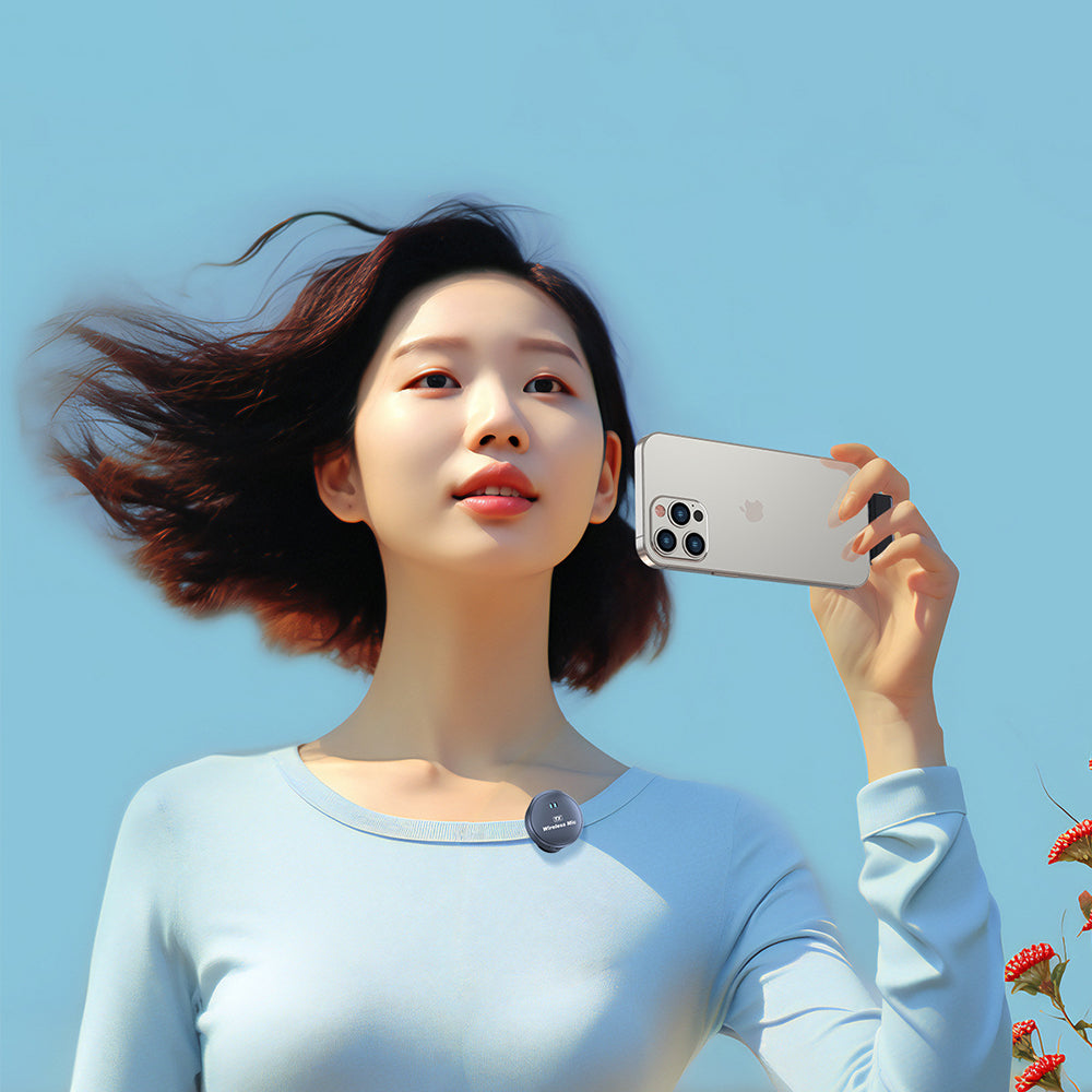 Lavaliera Techsuit LW5, USB-C, Set 2 bucati, Neagra