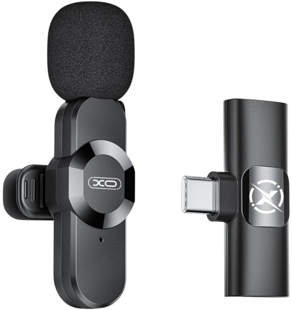 Lavaliera XO Design MC13, USB-C / Lightning, Neagra