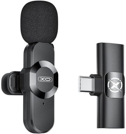 Lavaliera XO Design MC13, USB-C / Lightning, Neagra