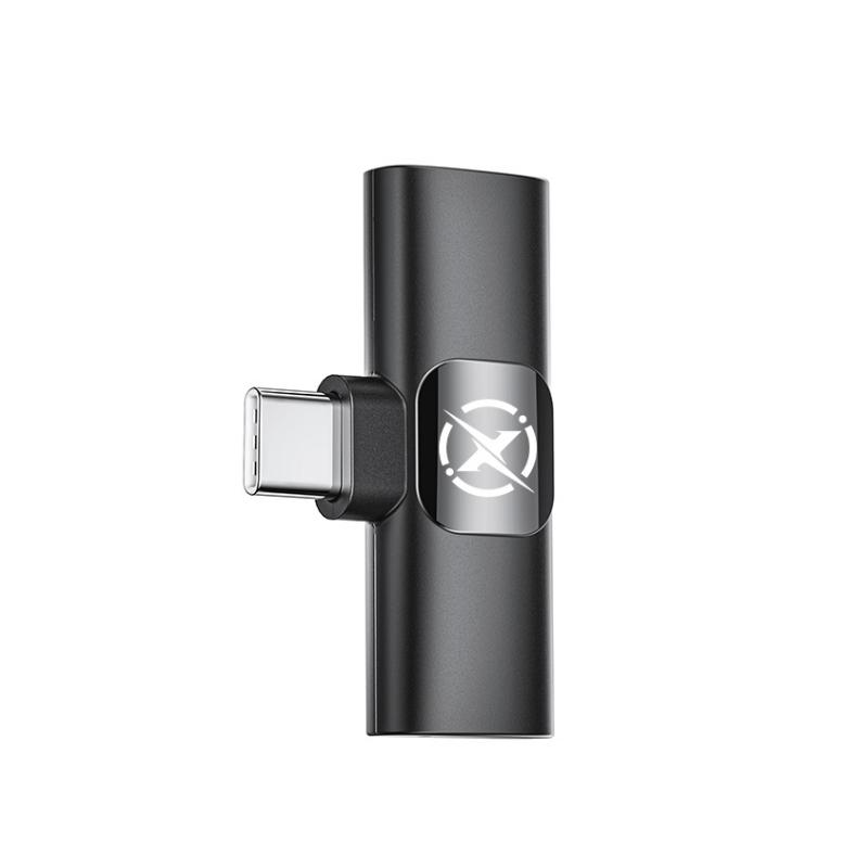 Lavaliera XO Design MC13, USB-C / Lightning, Neagra