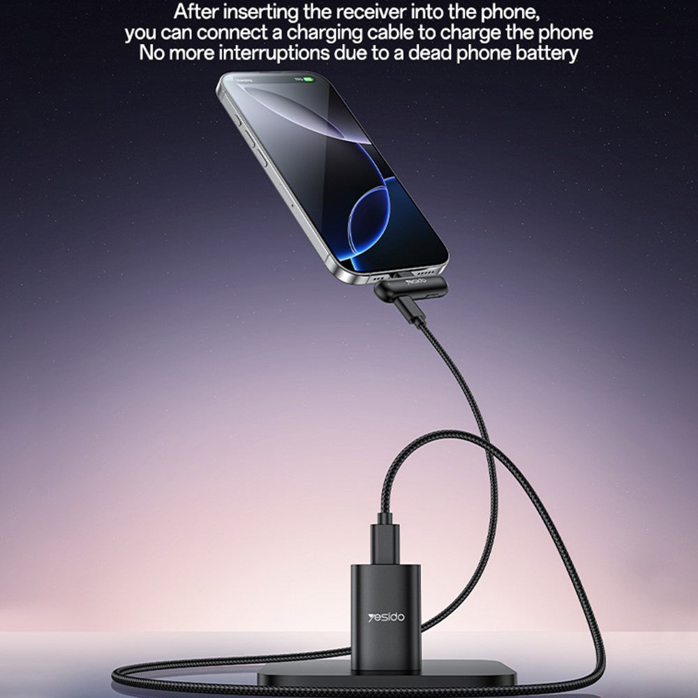Lavaliera Yesido KR21, USB-C, Set 2 bucati, Neagra