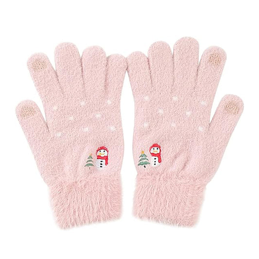 Manusi De Iarna Tactile Dama Techsuit ST0011, Marime 17cm, Roz