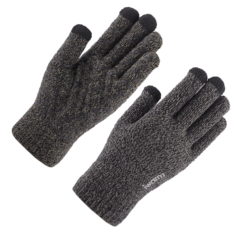 Manusi De Iarna Tactile Iwarm ST0005, Marime 21cm, Gri