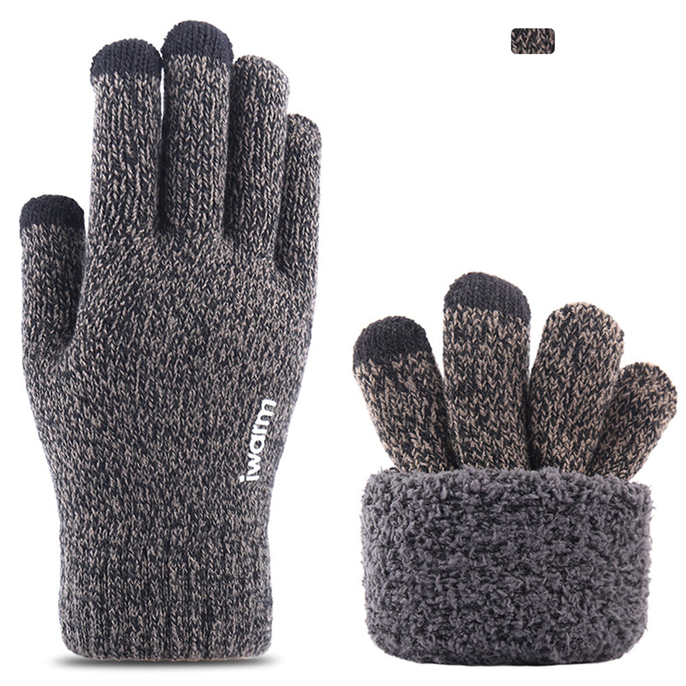 Manusi De Iarna Tactile Iwarm ST0005, Marime 21cm, Gri