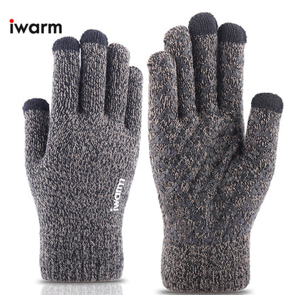 Manusi De Iarna Tactile Iwarm ST0005, Marime 21cm, Gri