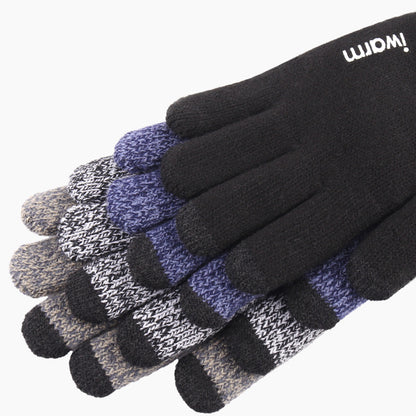 Manusi De Iarna Tactile Iwarm ST0005, Marime 21cm, Gri