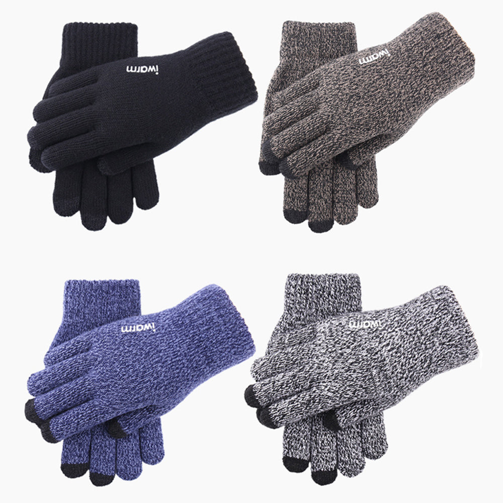 Manusi De Iarna Tactile Iwarm ST0005, Marime 21cm, Gri