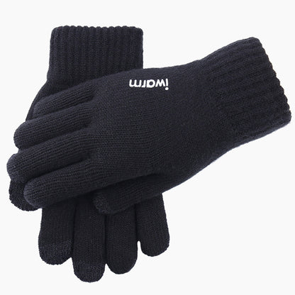 Manusi De Iarna Tactile Iwarm ST0005, Marime 21cm, Negre