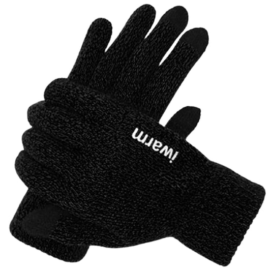 Manusi De Iarna Tactile Iwarm ST0005, Marime 21cm, Negre