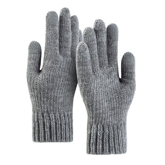 Manusi De Iarna Tactile Unisex Techsuit ST0012, Marime 22cm, Gri Deschis