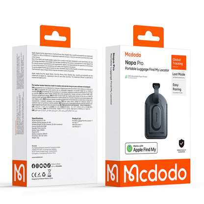 Mcdodo SmartTag Luggage Napa Pro AT-3790 pentru iOS Series, Negru