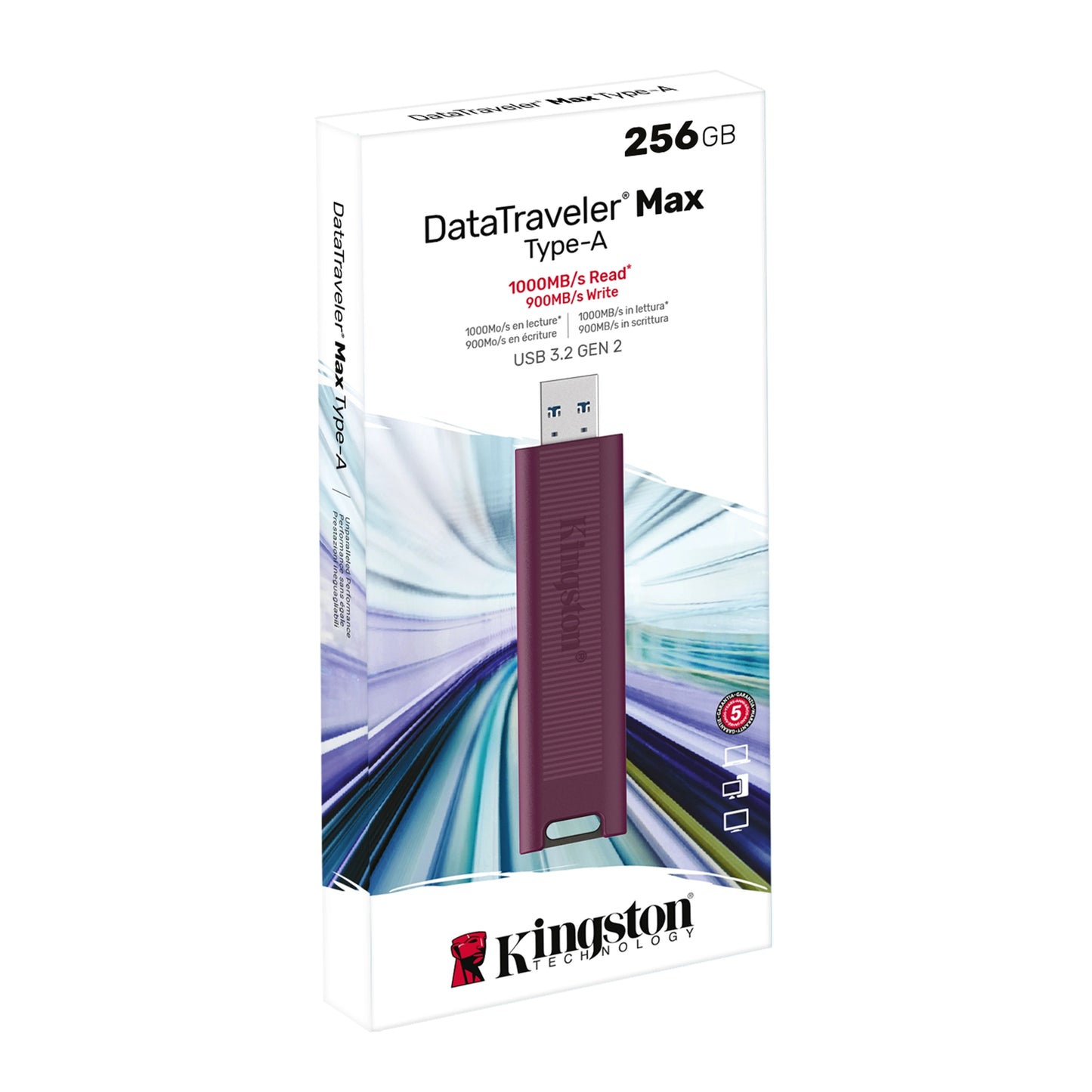 Memorie Externa USB-A 3.2 Kingston DT Max, 256Gb DTMAXA/256GB