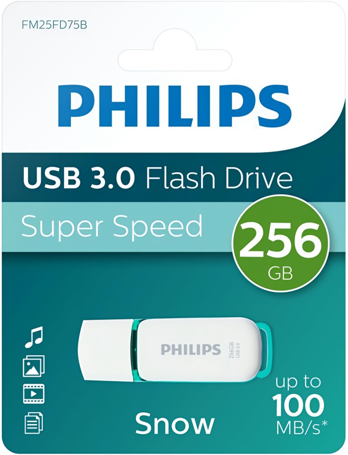 Memorie Externa USB-A 3.0 Philips Snow Edition, 256Gb PHMMD256GBS200U3